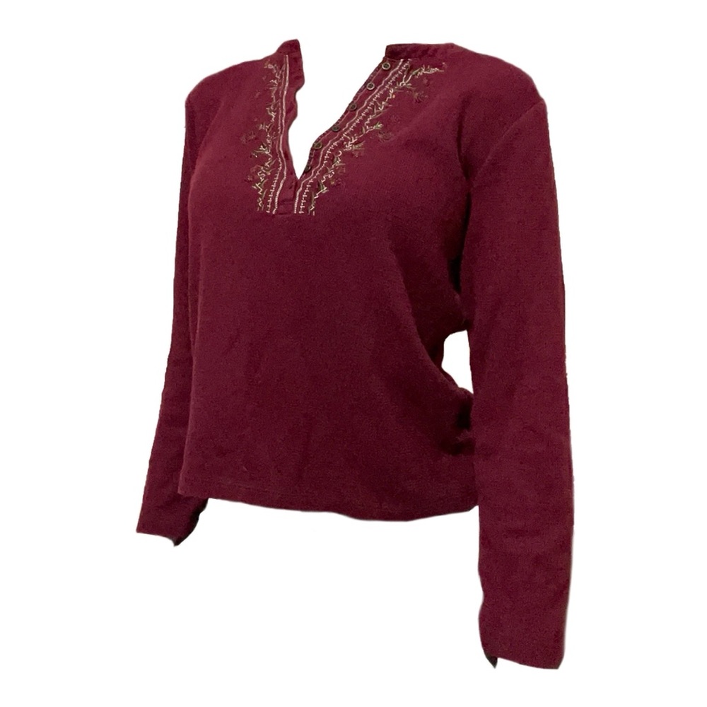 croft & barrow plum tunic top